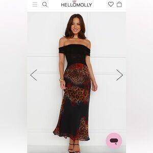 Brand new hello Molly leopard dress